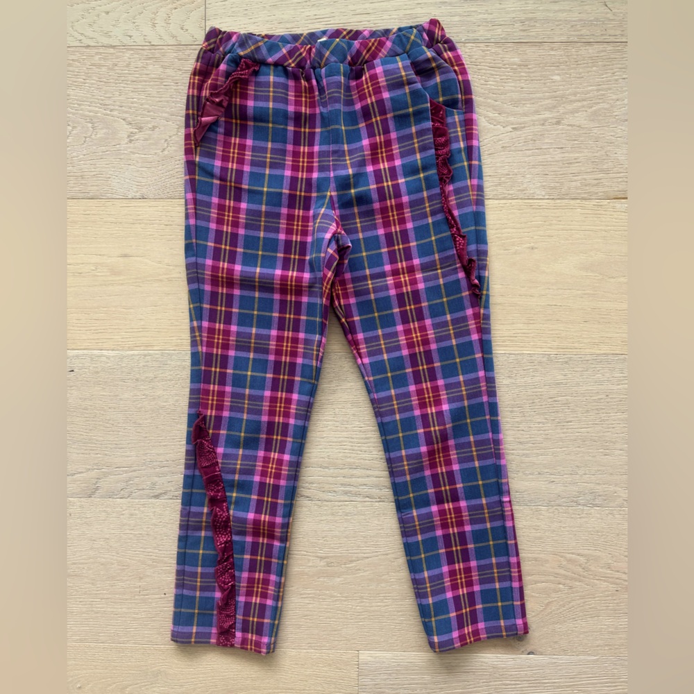 Finding Foxtale plaid pants girl size 8